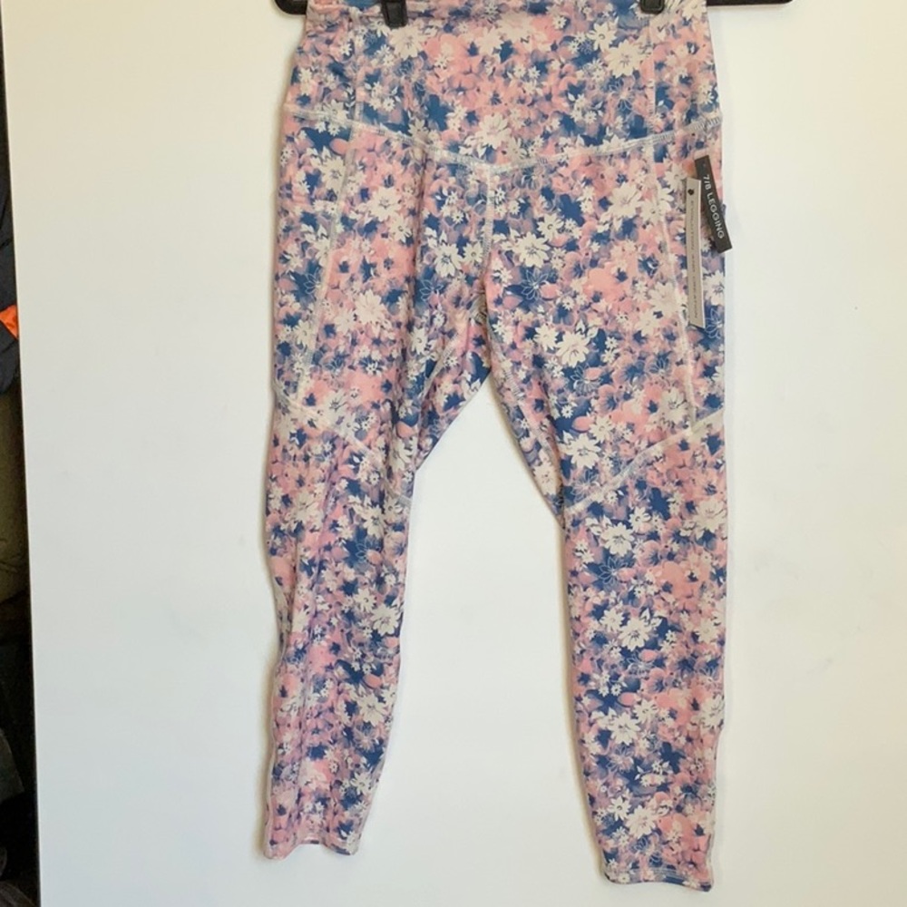 Evolution and Creation floral 7/8 legging with side pockets | medium